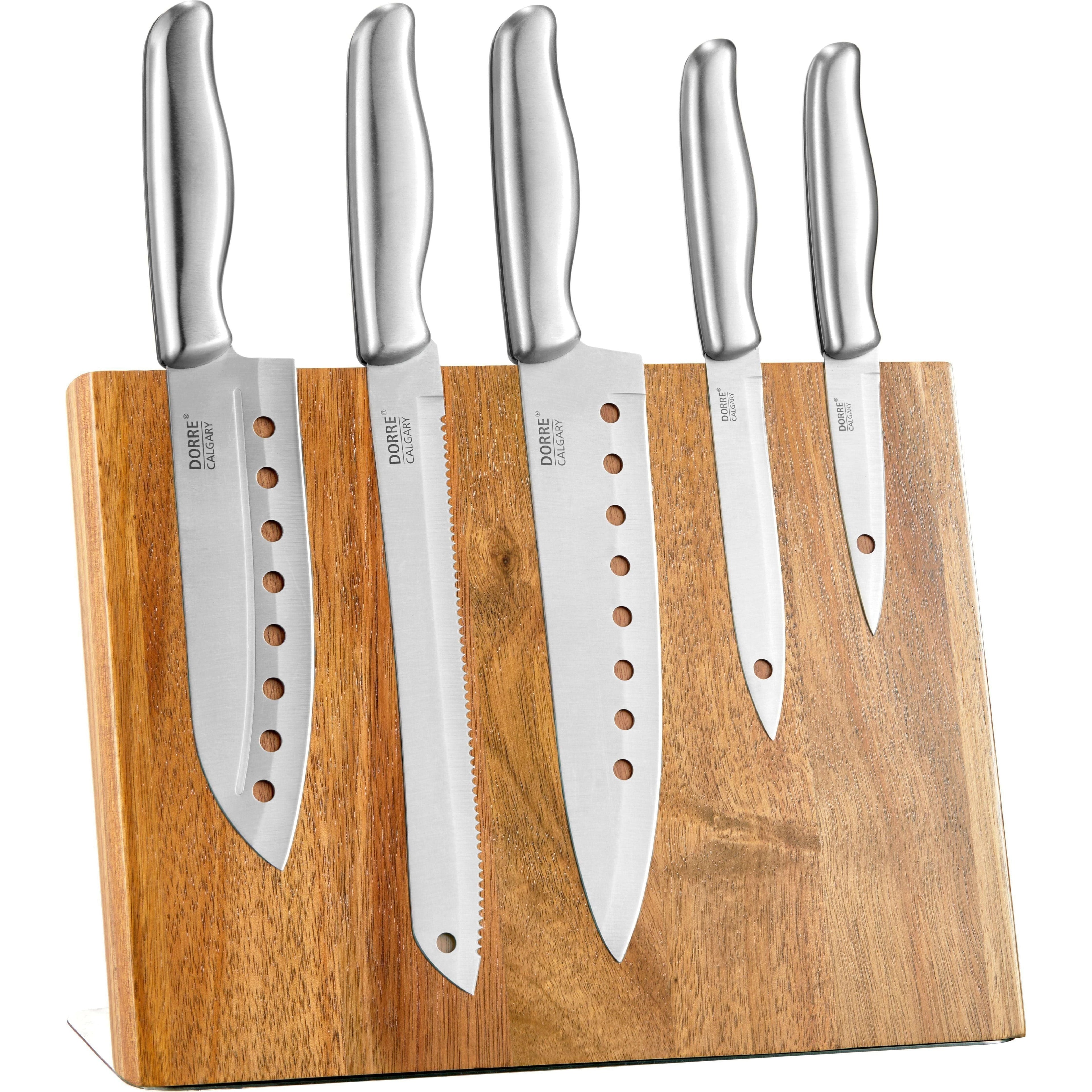 Dorre Hugo XL Knivställ Akacia Magnet 30x22,5 cm-Holykitchen