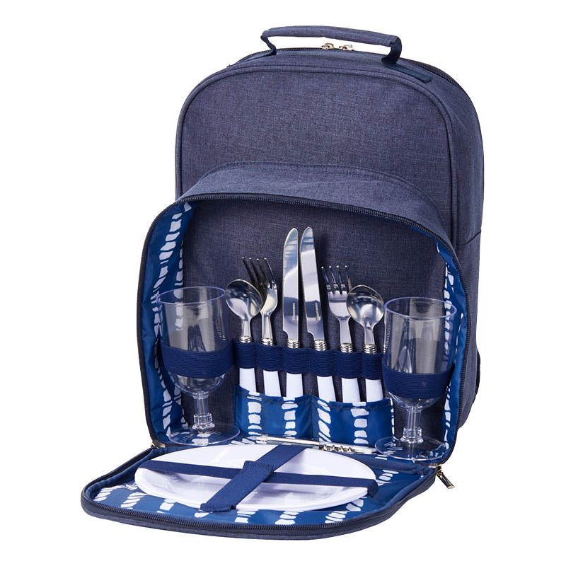 Dorre Peri Picknickryggsäck 2 personer blå m till. 26*17*35 cm-Holykitchen