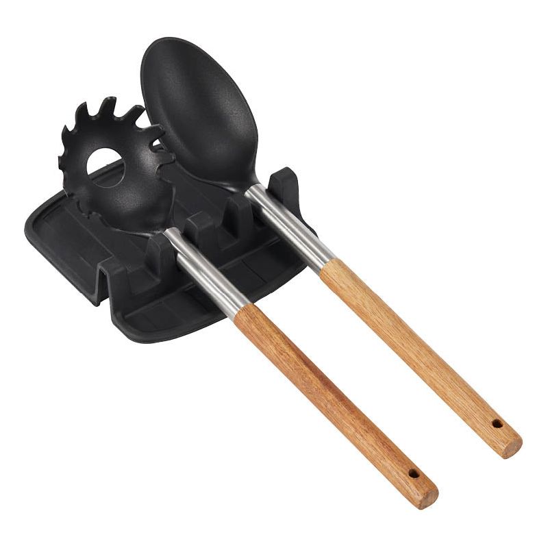 Dorre Sloan Slevunderlägg svart silikon 15*14*2 cm-Holykitchen