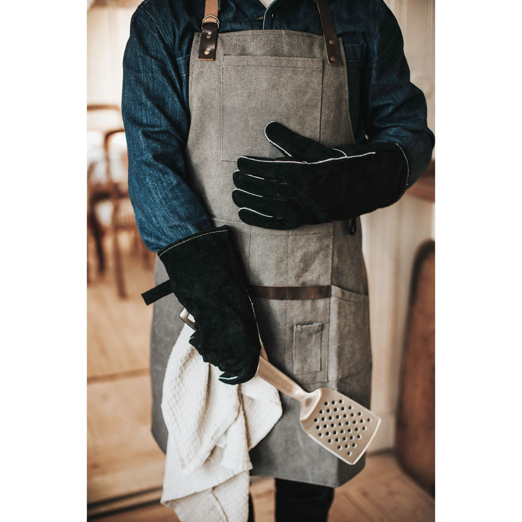 Dorre BBQ Grillhandskar Läder 35x17 cm-Holykitchen