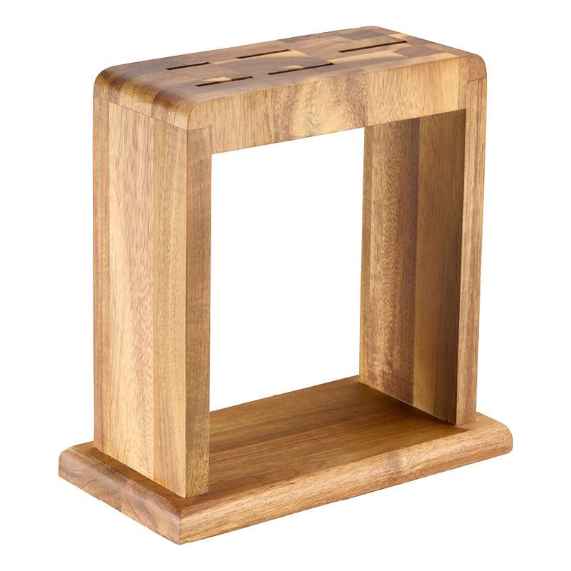 Dorre Kaira Knivställ för 5 knivar akacia trä 23 *12*23,4 cm-Holykitchen