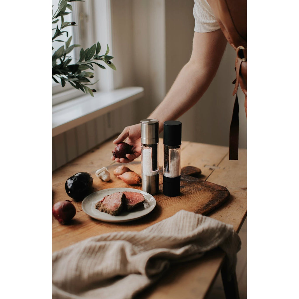 Dorre Krissi Kryddkvarn Svart 2-in-1 21*5,2 cm keramiskt malverk-Holykitchen