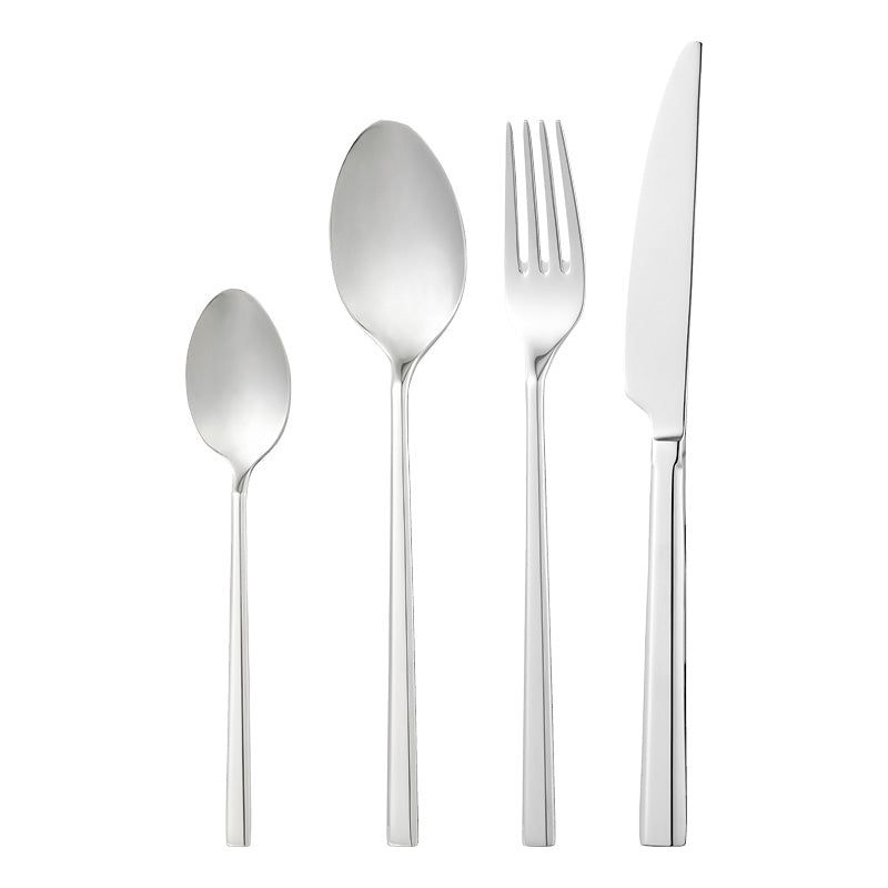Dorre Clara Bestickset 24 delar 18/10 stål kniv gaffel sked kaffesked-Holykitchen