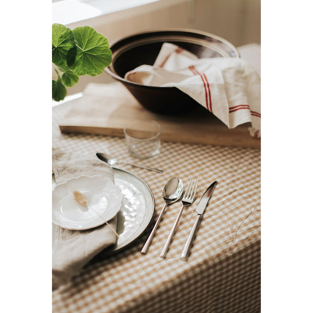 Dorre Clara Bestickset 48 delar 18/10 stål kniv gaffel sked kaffesked-Holykitchen