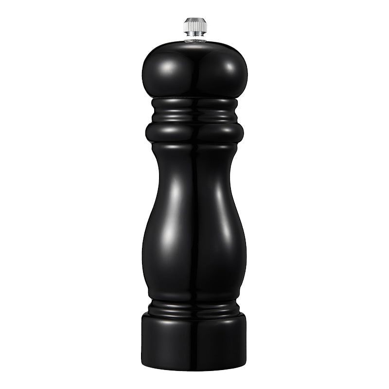 Dorre Karou Peppar/saltkvarn svart högblank gummiträd 15 cm-Holykitchen