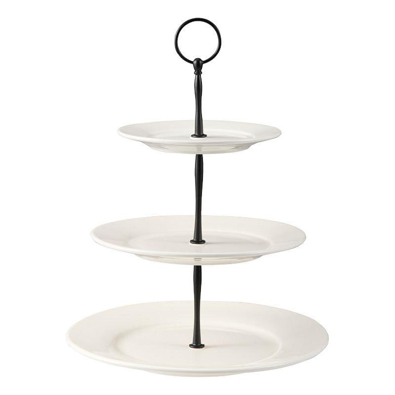 Dorre Kafi Kakfat 3 våningar vit porslin 25,8*25,8*31 cm