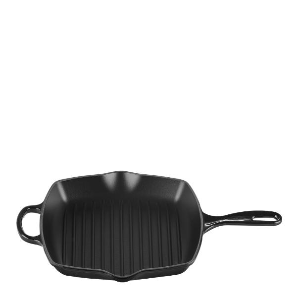 Le Creuset Signature grillpanna kvadratisk gjutjärn 26 cm Black-Holykitchen