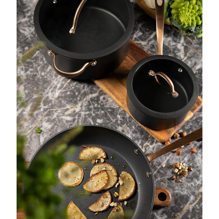 Modern House Black Copper Grytsats s/3 4,5/ 1,5 l/ D28 cm-Holykitchen