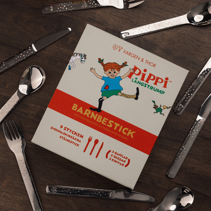 Vargen & Thor Lupo PIPPI Barnbestick 9 delar