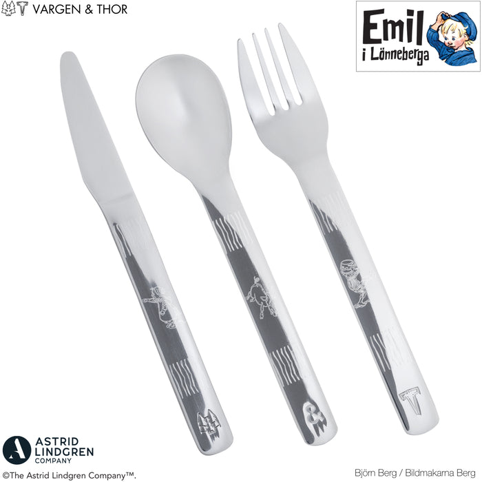 Vargen & Thor Lupo EMIL Barnbestick 9 delar
