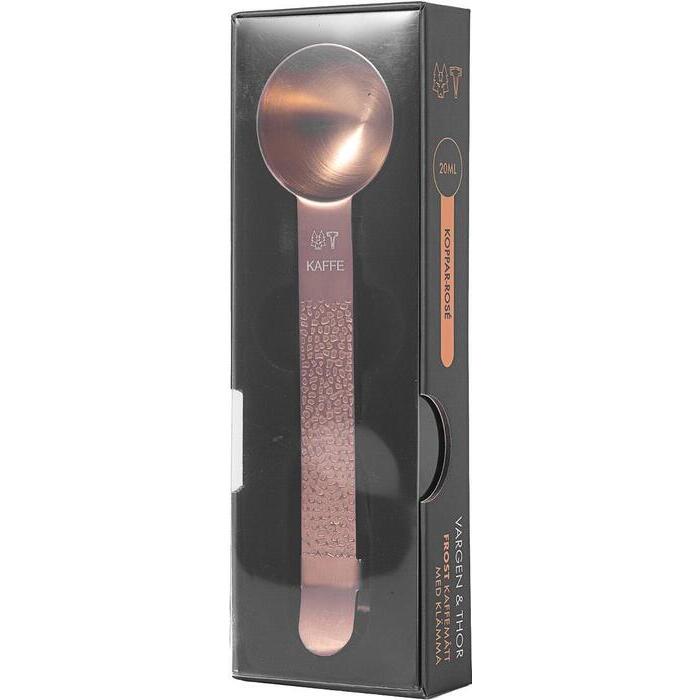 Vargen & Thor Frost Koppar kaffesked med klämma – 20 ml