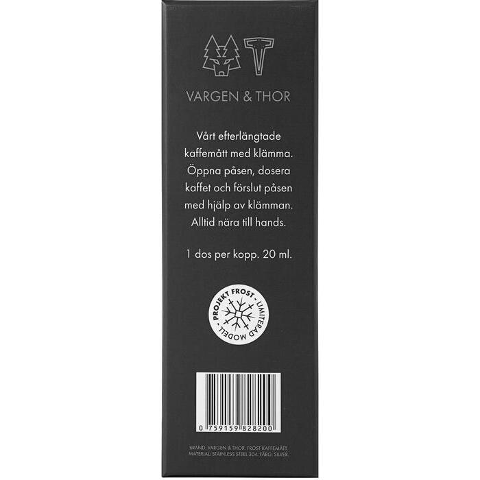 Vargen & Thor Frost Silver kaffesked med klämma – 20 ml-Holykitchen