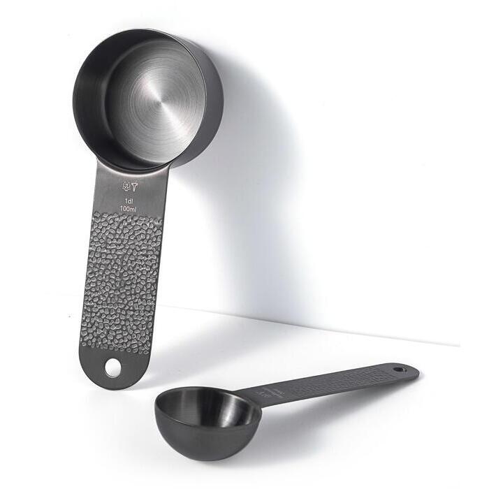 Vargen & Thor Frost Black måttskedar – 7 st (upp till 240 ml)