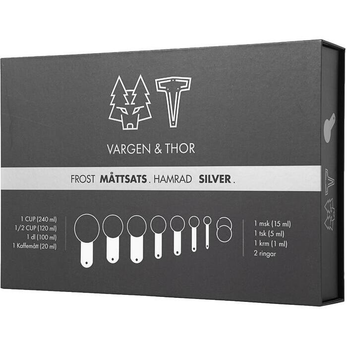 Vargen & Thor Frost Silver måttskedar s/7 - 240 ml
