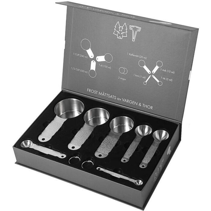 Vargen & Thor Frost Silver måttskedar s/7 - 240 ml