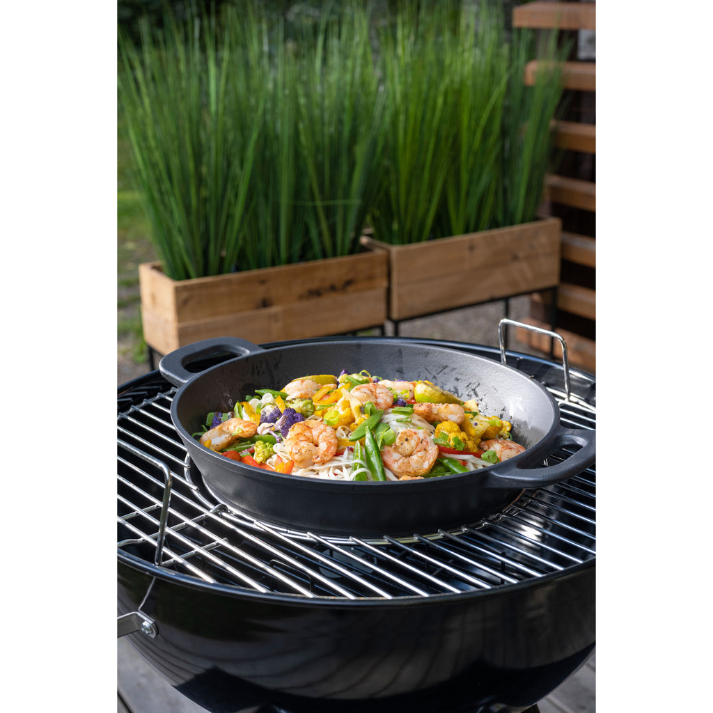 Mustang Wokpanna i gjutjärn Multigrill 30 cm-Holykitchen