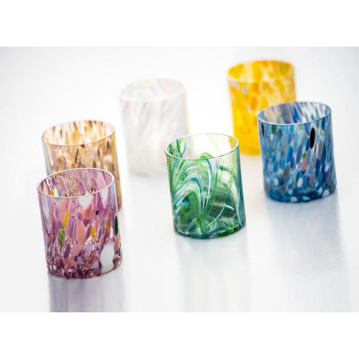 Magnor Swirl dricksglas/lykta rosa multi 35 cl-Holykitchen
