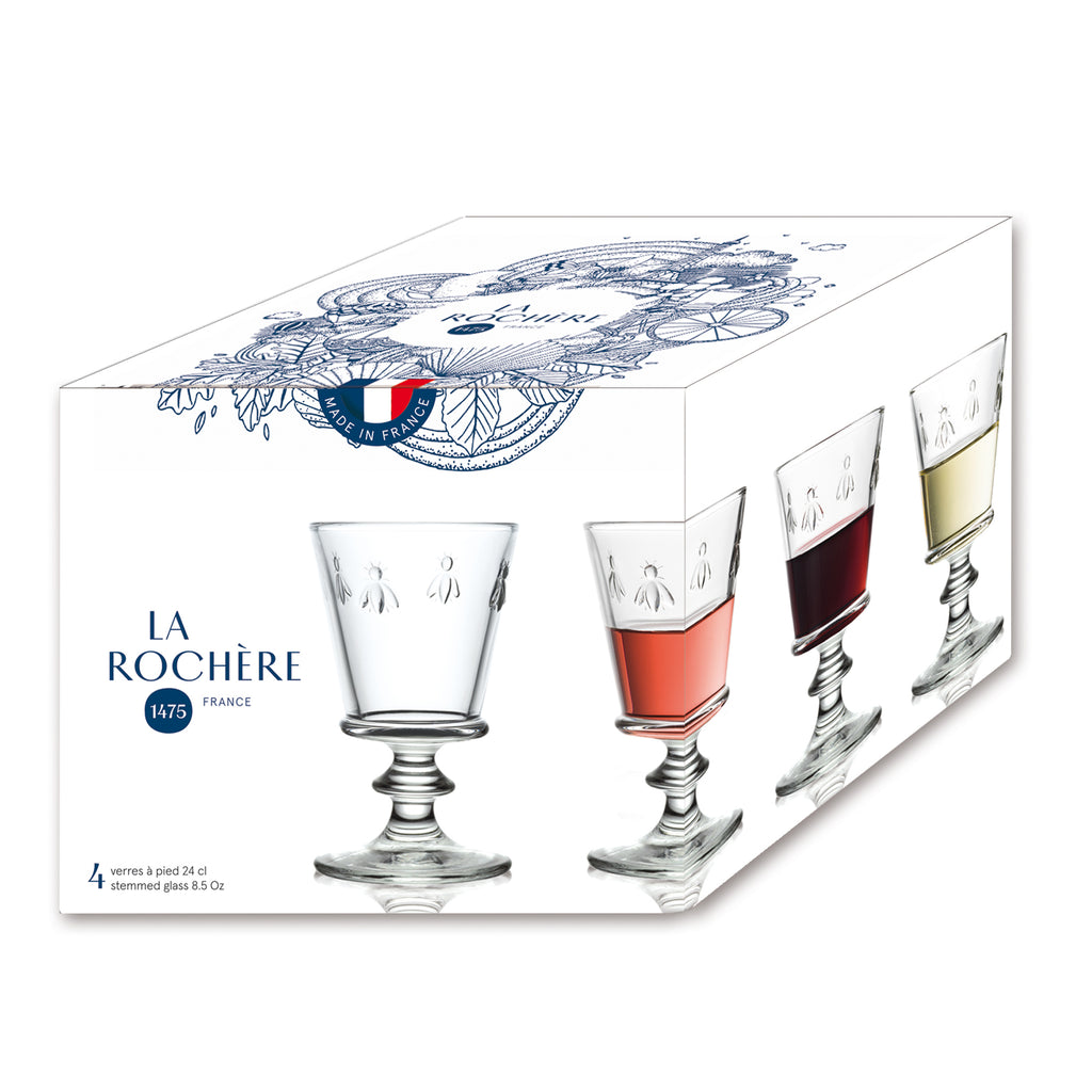 La Rochère La Rochère Vinglas Abeille Gåvoset 4 st-Holykitchen