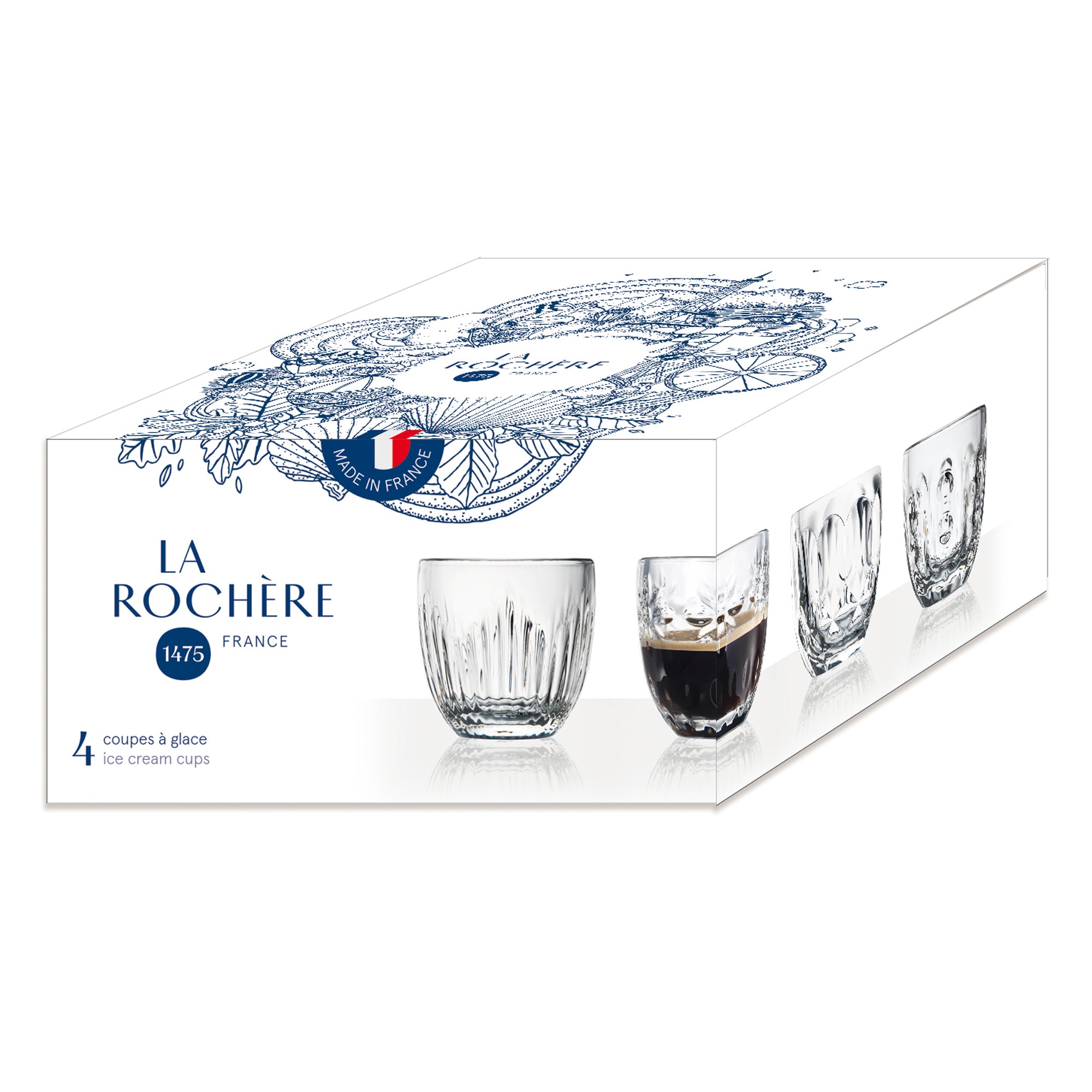 La Rochère La Rochère Espressoglas Troquet Gåvoset 4 st-Holykitchen