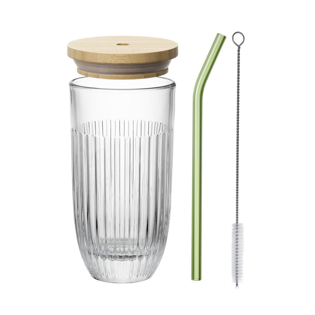 La Rochère La Rochère Smoothieglas med Lock och Sugrör Ouessant-Holykitchen