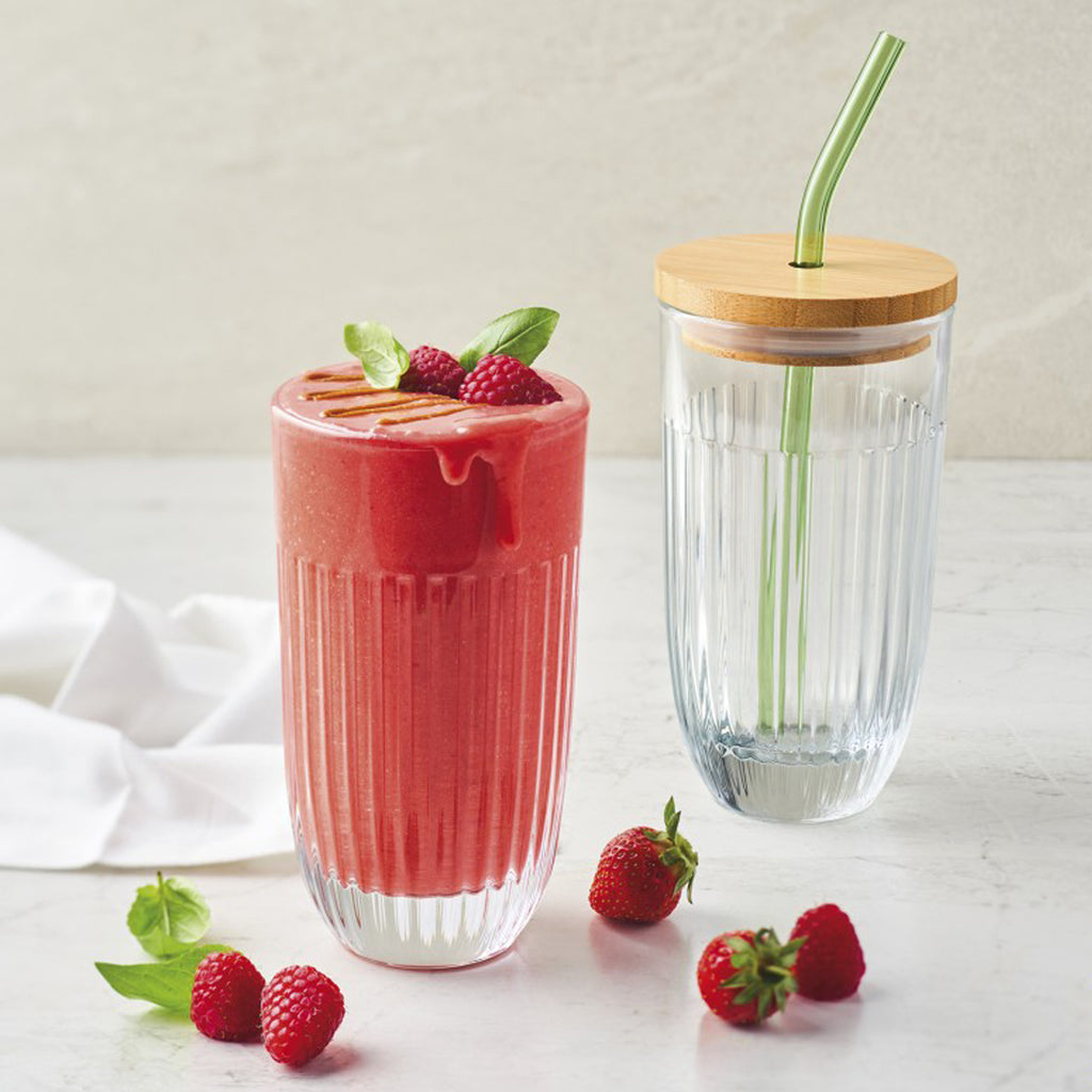 La Rochère La Rochère Smoothieglas med Lock och Sugrör Ouessant-Holykitchen
