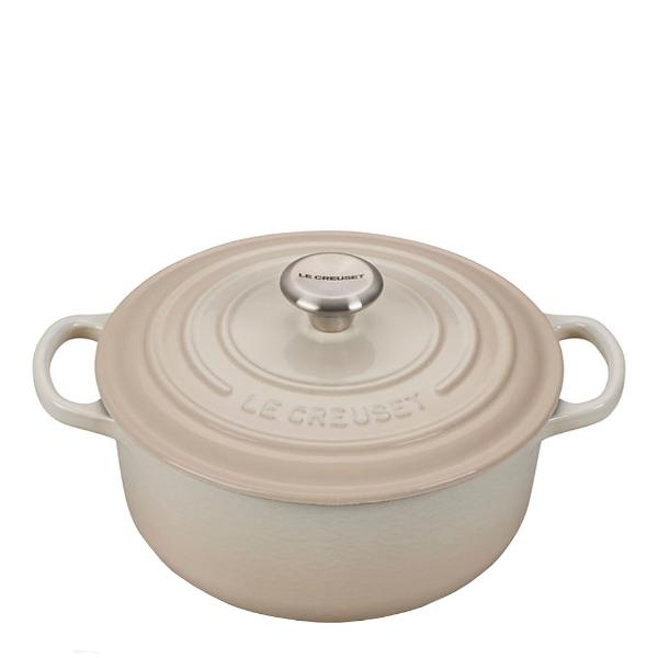 Le Creuset Signature gjutjärnsgryta rund 24 cm 4,2 L Meringue-Holykitchen