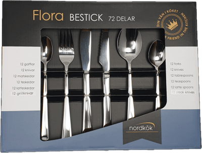 Flora bestick 72 delar