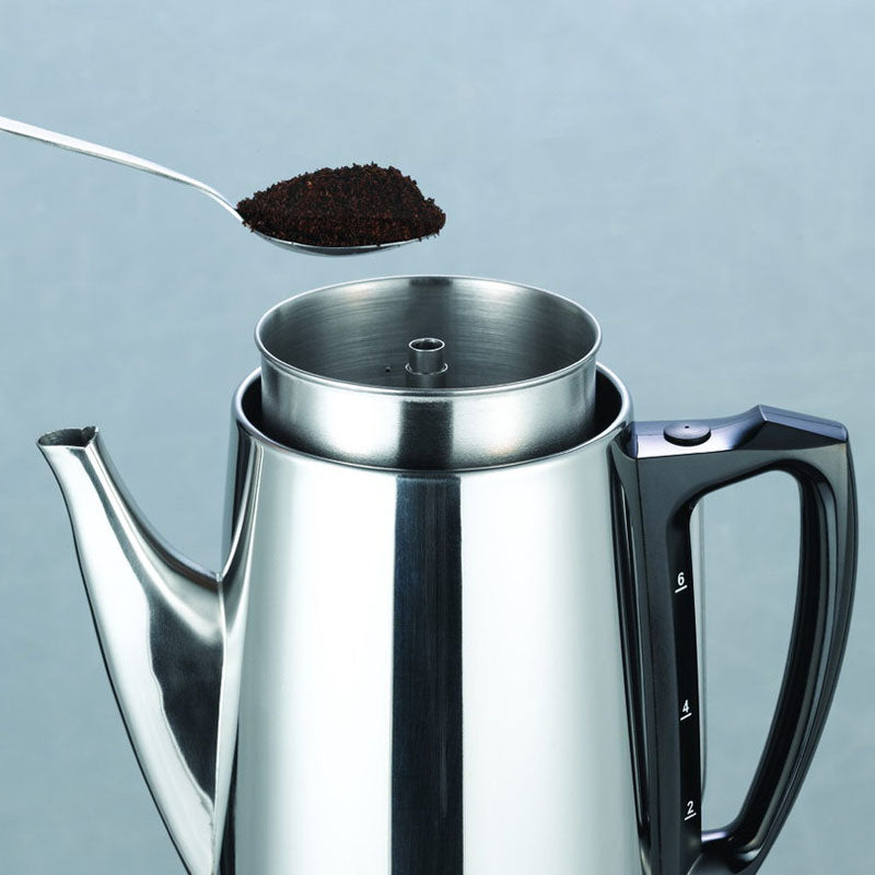 C3 Perkolator Design Svart stål 10kp-Holykitchen