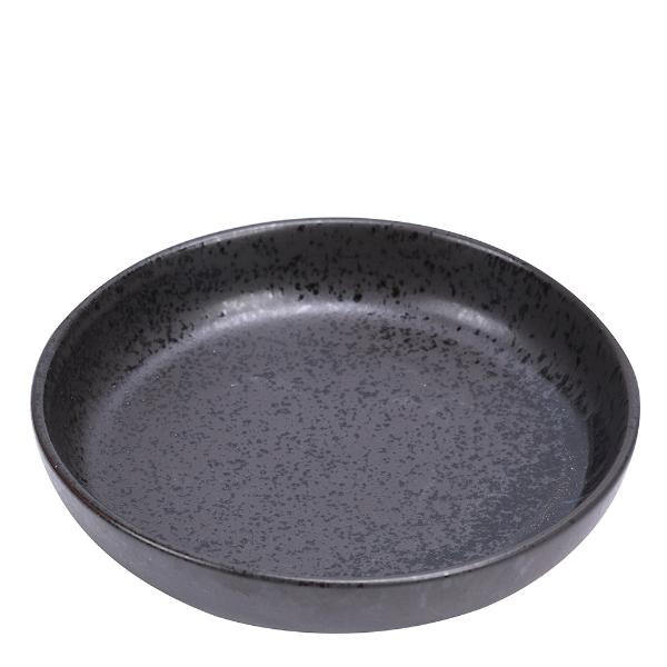 Stiernholm Mörke Tallrik Djup 22 cm Svart-Holykitchen