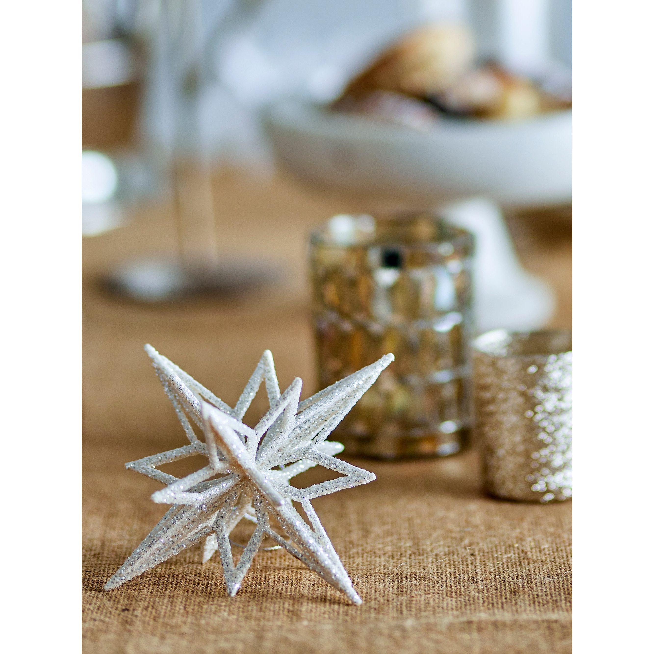 Bloomingville Chue Ornament, Silver, Plast