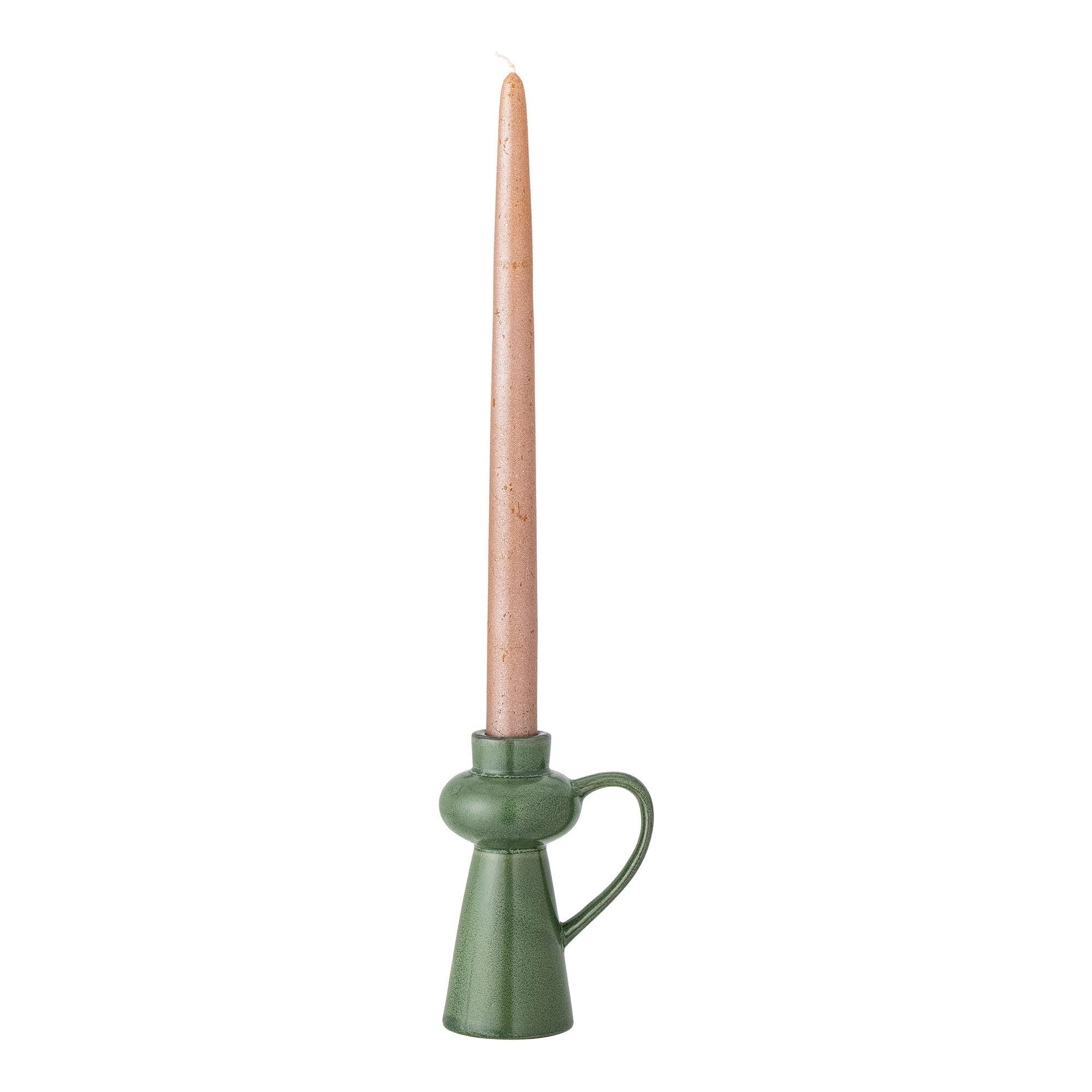 Bloomingville Fija Ljusstake, Grön, Stengods