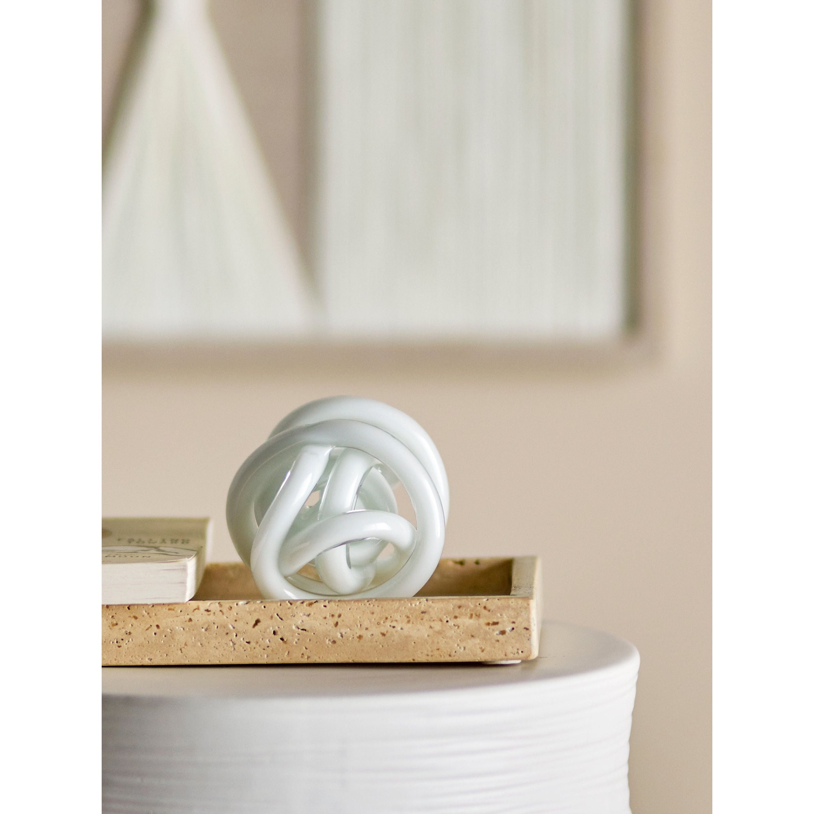 Bloomingville Knot Deco, Vit, Glas