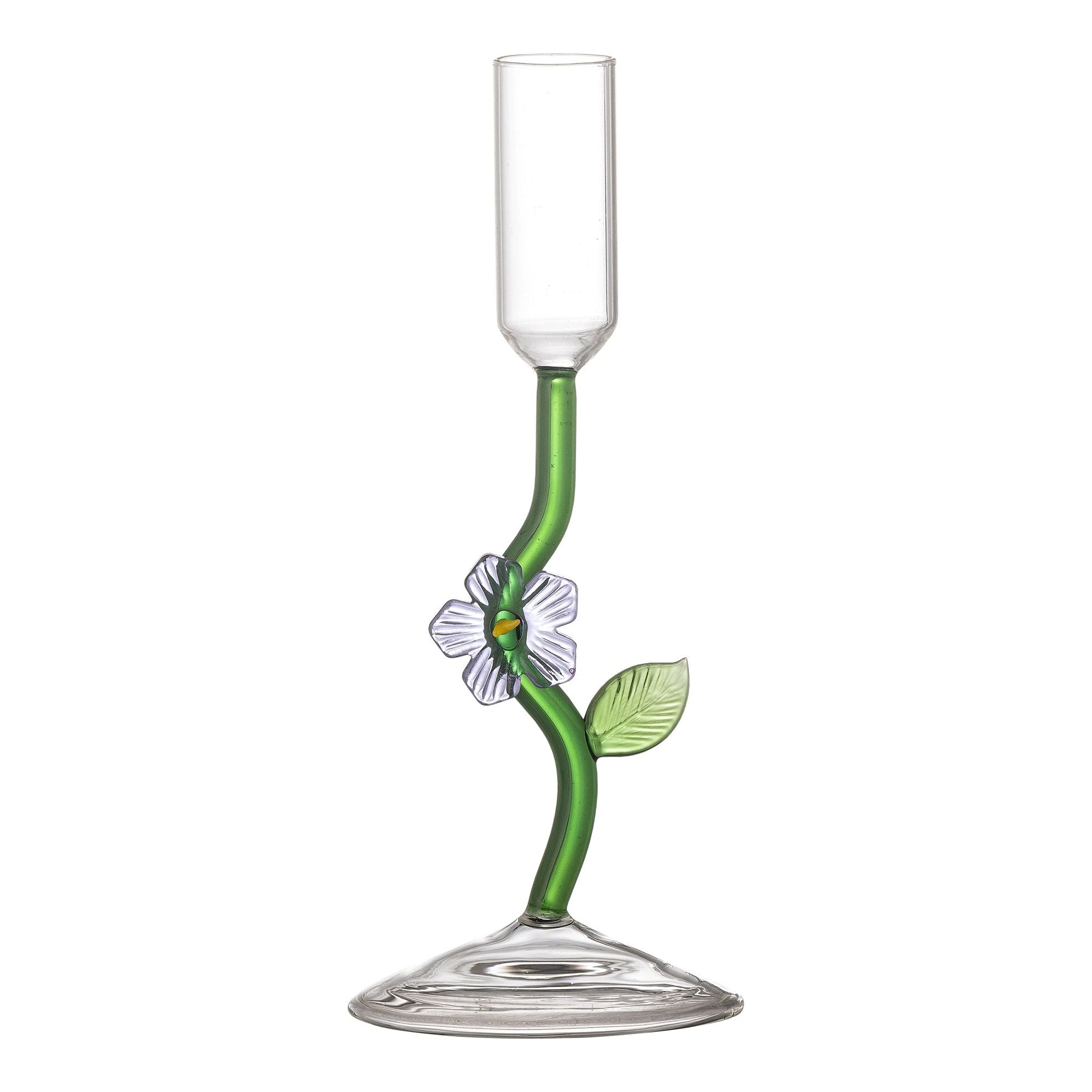 Bloomingville Vesper Ljusstake, Lila, Glas