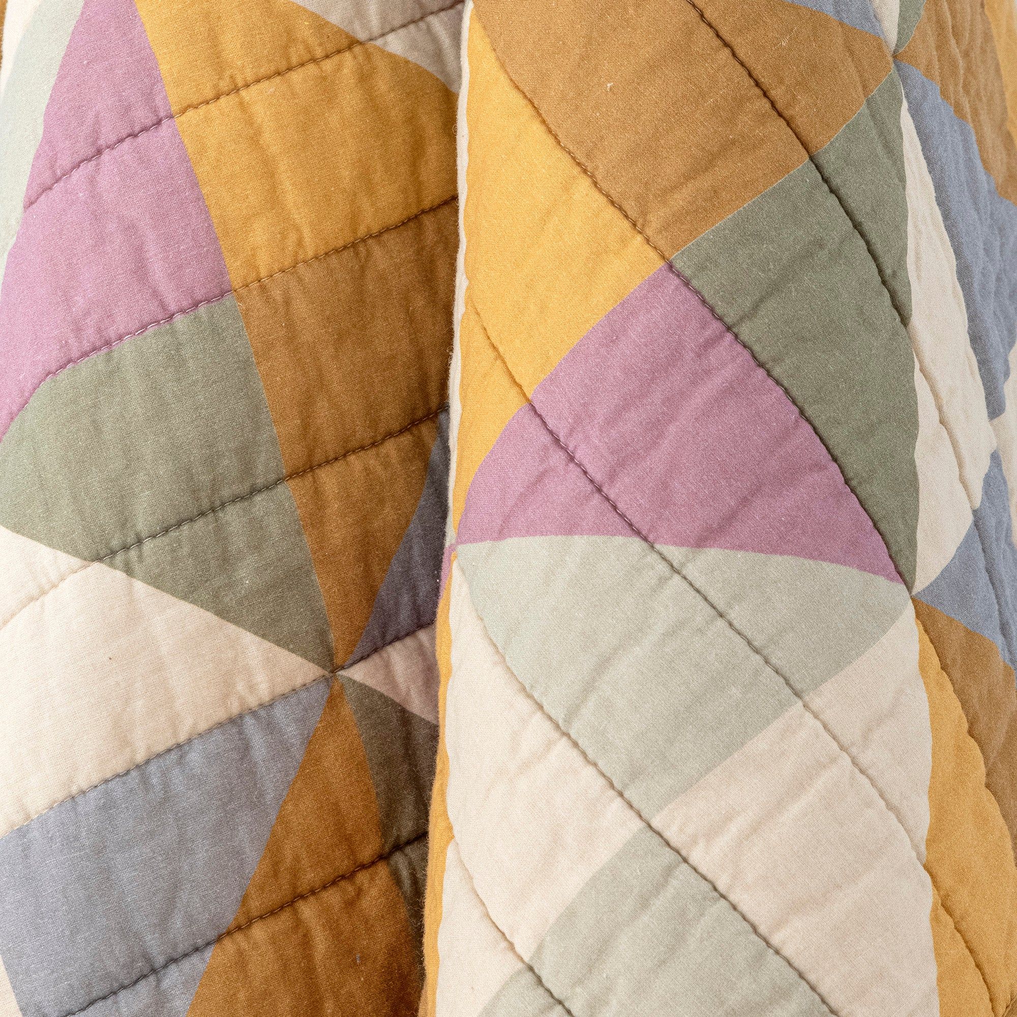 Bloomingville Crewe Quilt, Gul, Bomull OEKO-TEX®