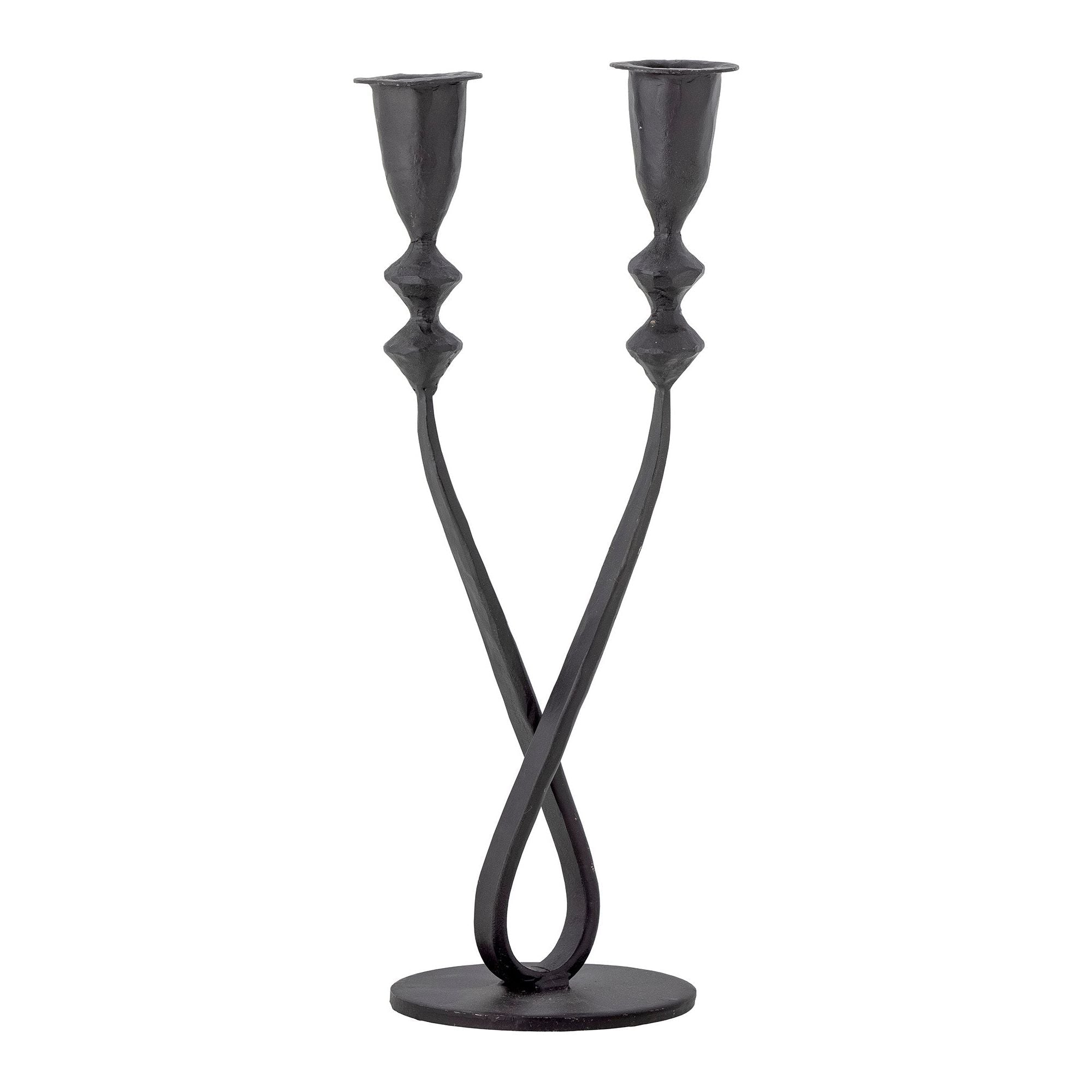 Creative Collection Penilla Ljusstake, Svart, Metall