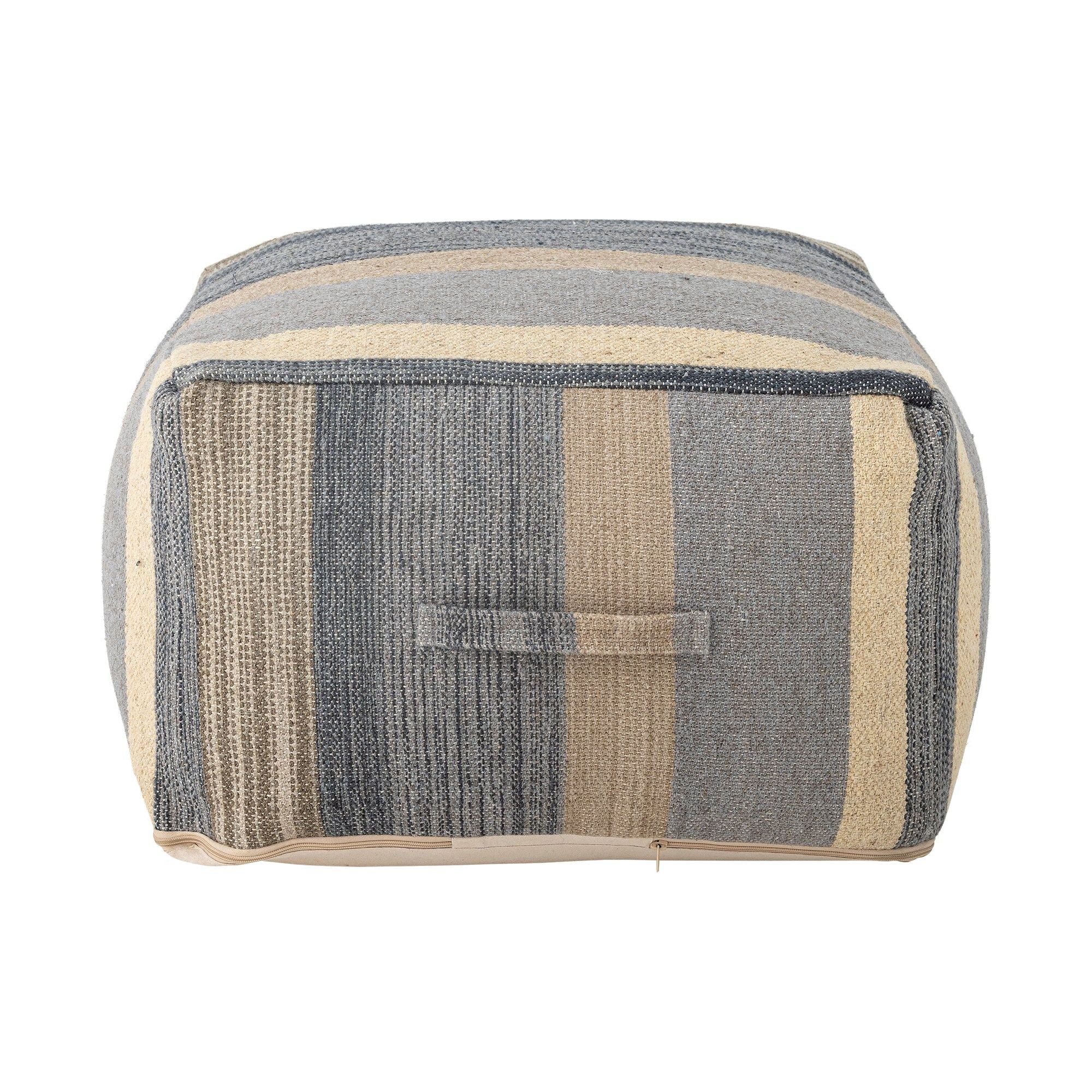 Creative Collection Sesto Sittpuff, Blå, Ull