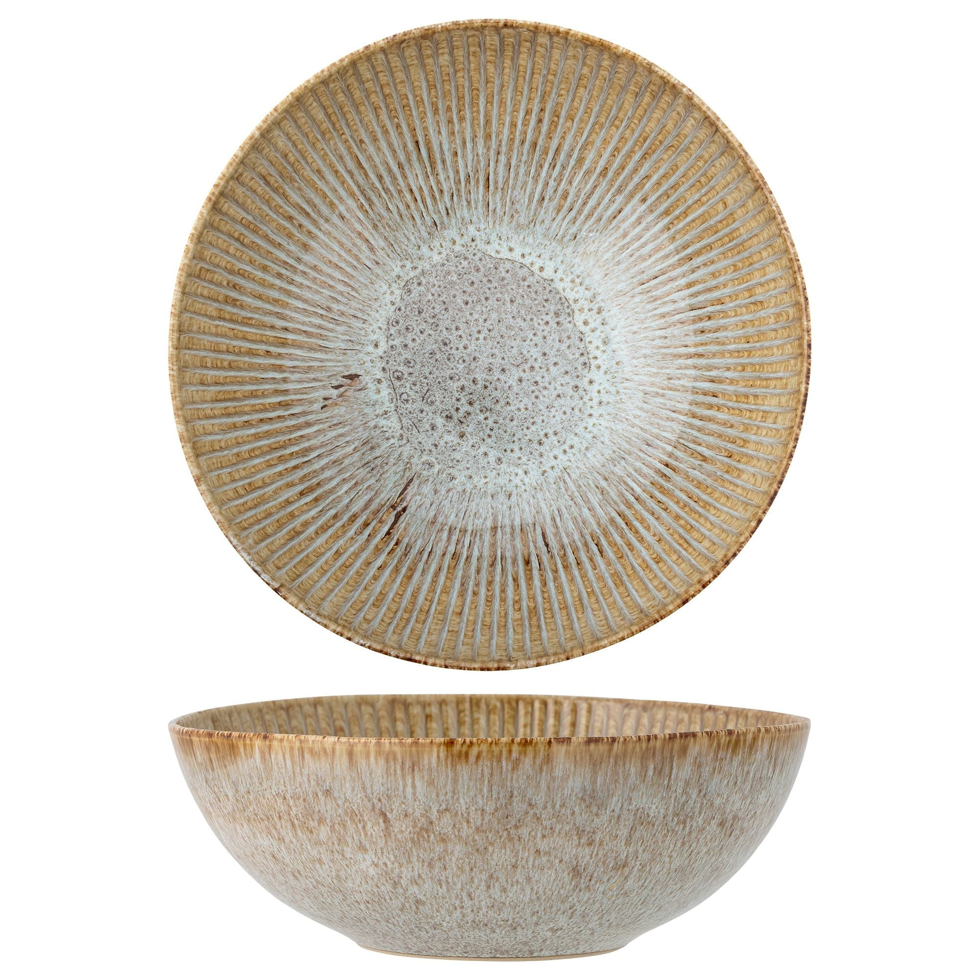 Creative Collection Fleur Skål, Natur, Stengods