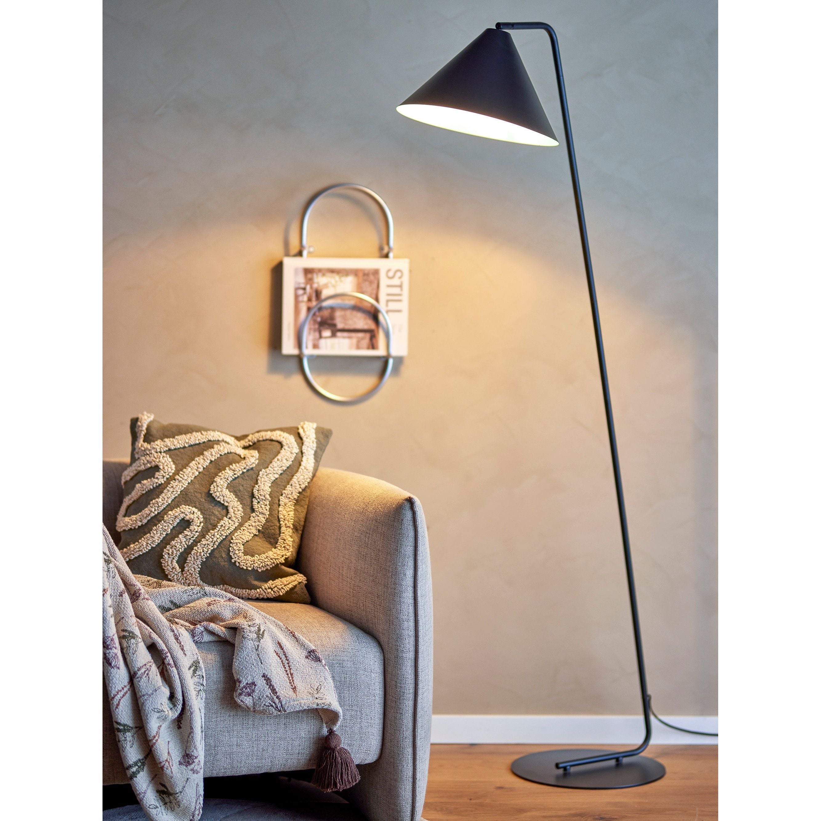 Bloomingville Latisha Golvlampa, Svart, Metall