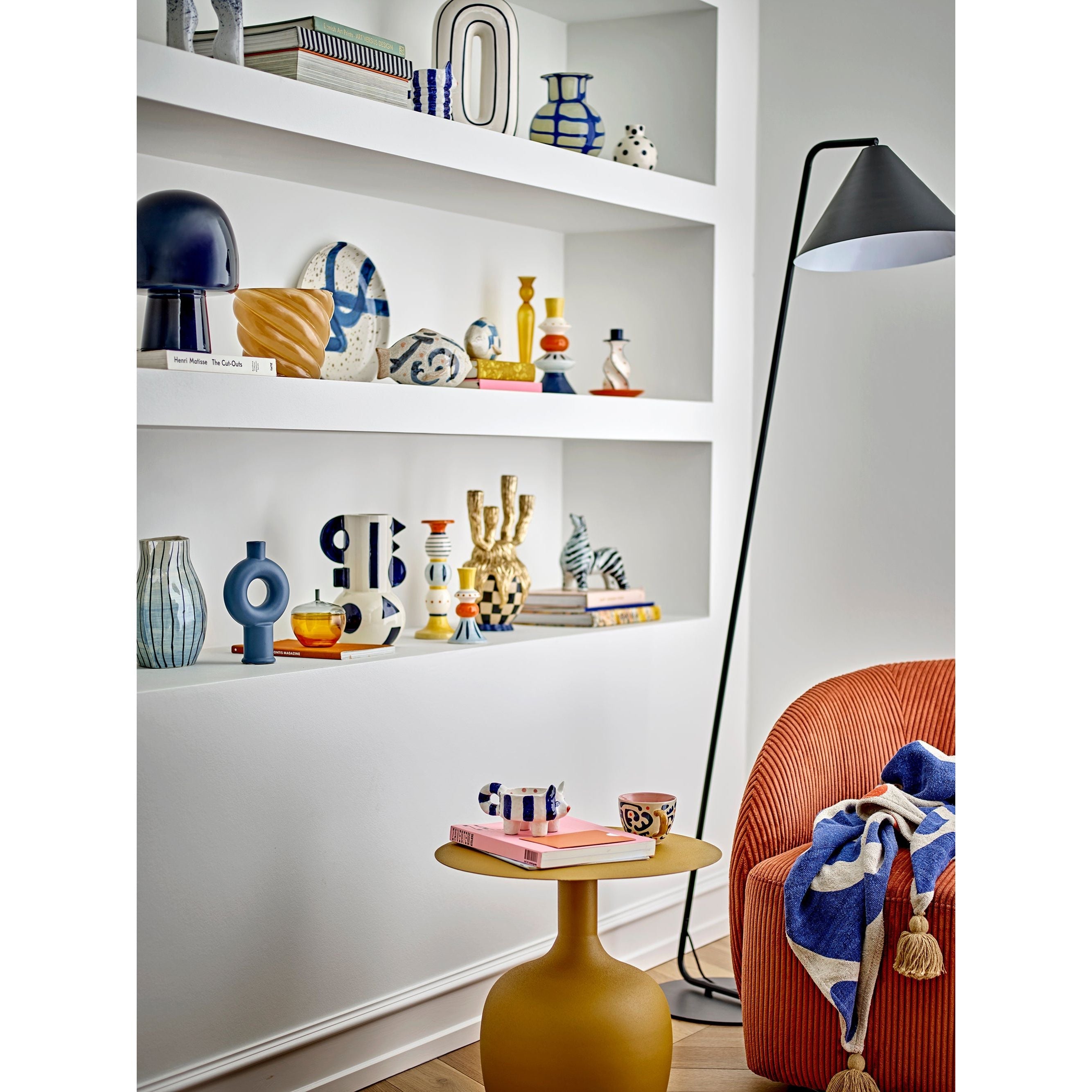 Bloomingville Latisha Golvlampa, Svart, Metall