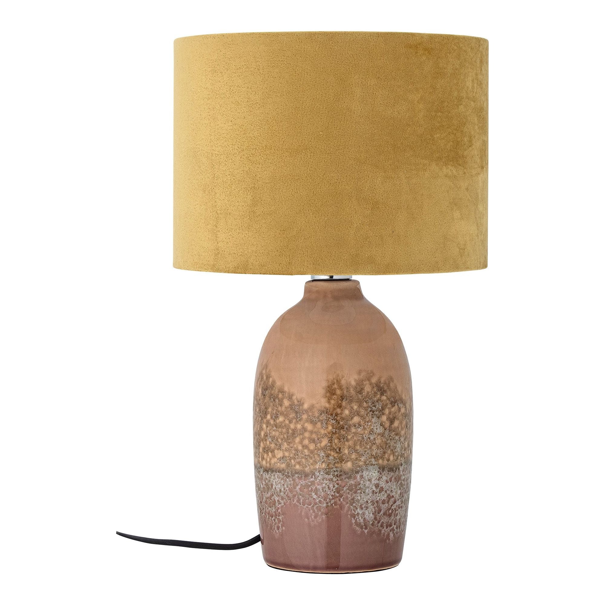 Bloomingville Keisha Bordslampa, Rosa, Stengods