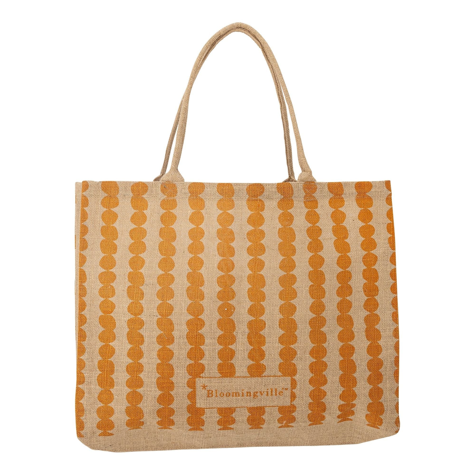 Bloomingville Bergamo Shoppingväska, Gul, Jute