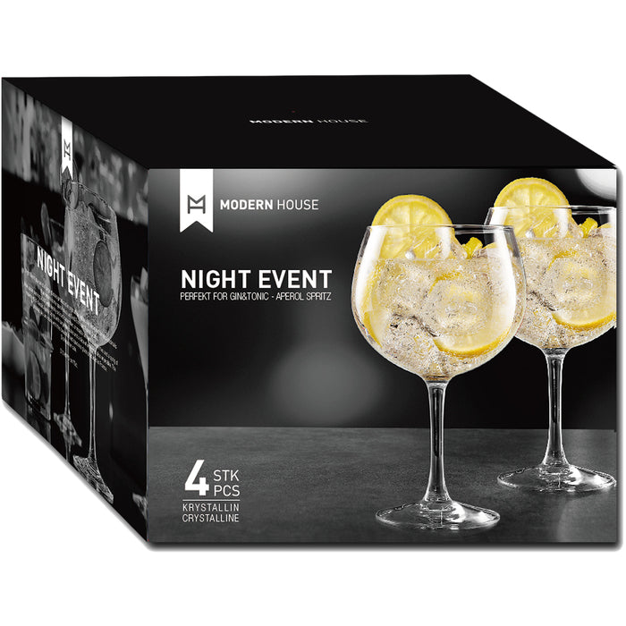 Modern House Night Event Gin-glas 4-pack 78 cl-Holykitchen