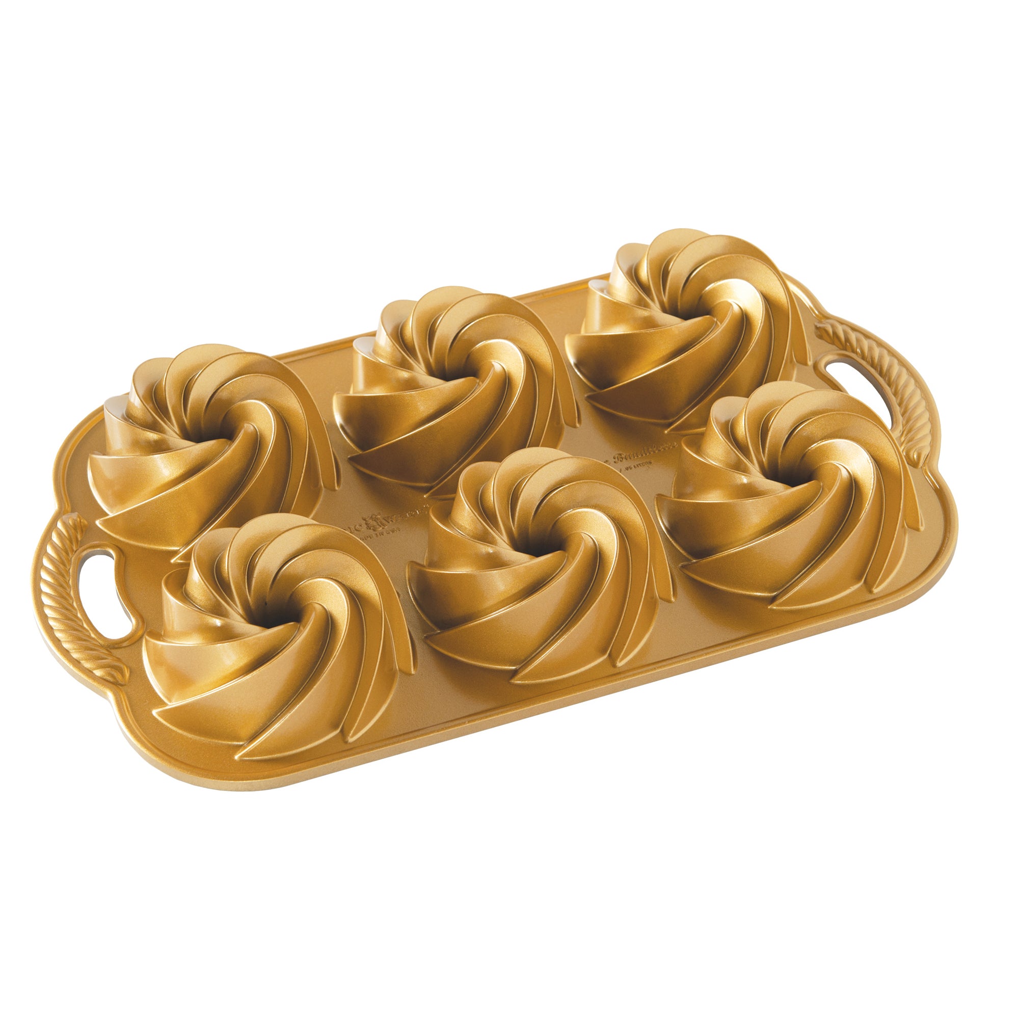 Nordic Ware Nordic Ware Heritage Bundtlette Pan Guld-Holykitchen
