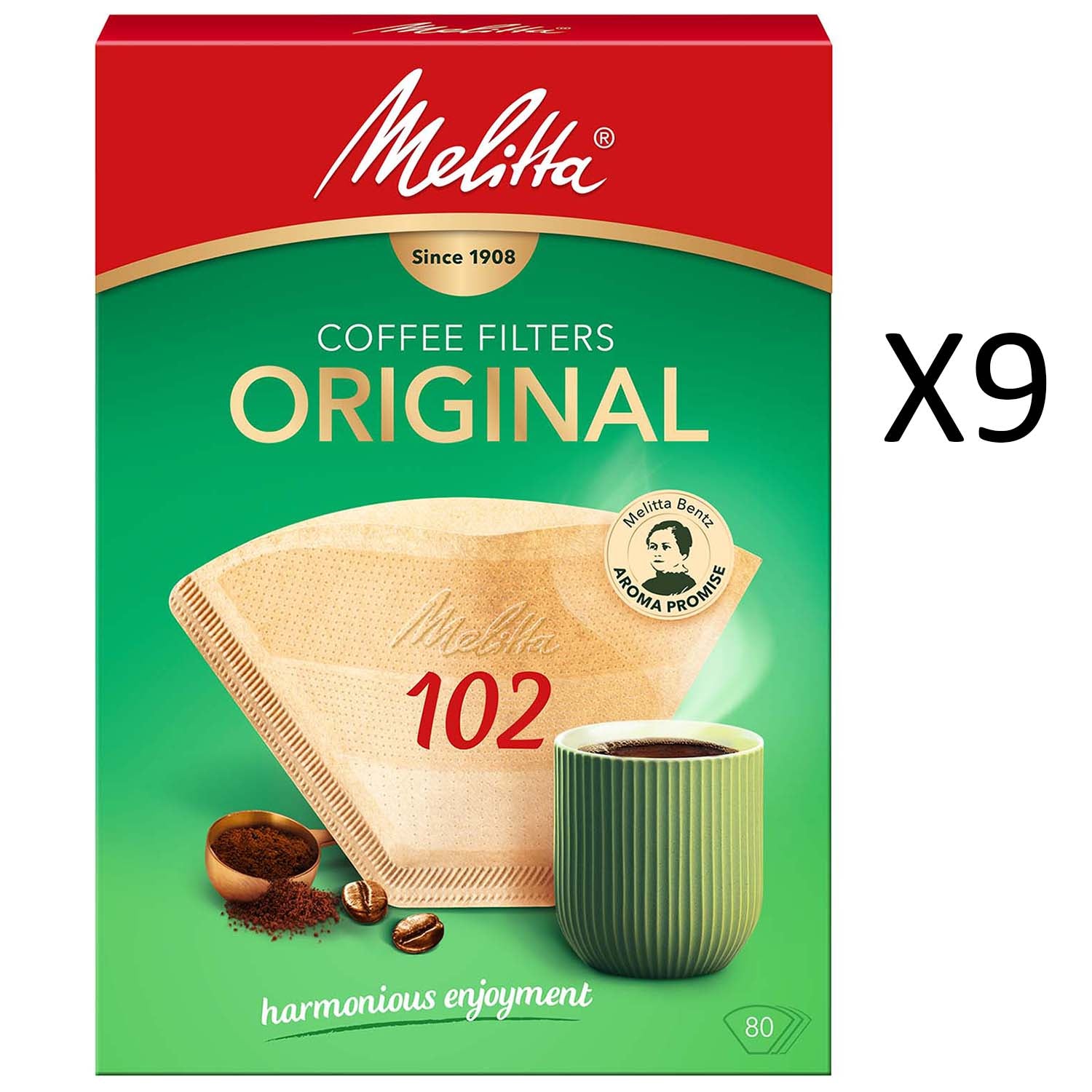 Melitta Kaffefilter 102 80pack (Obs 9st DFP)-Holykitchen