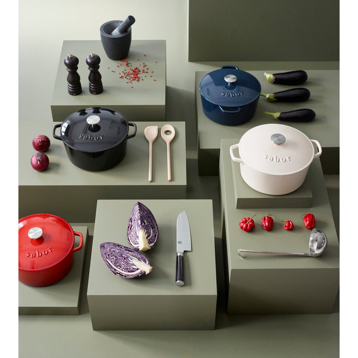 Sabor  Gjutjärnsgryta 6,7 L Svart