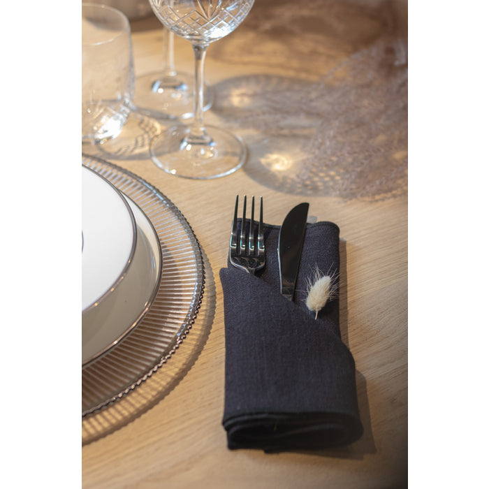 Stiernholm Kirei Linservett 2-pack svart-Holykitchen