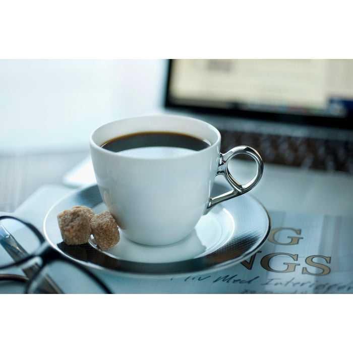 Magnor Lerskål kaffekopp mörk pintweed 15 cm