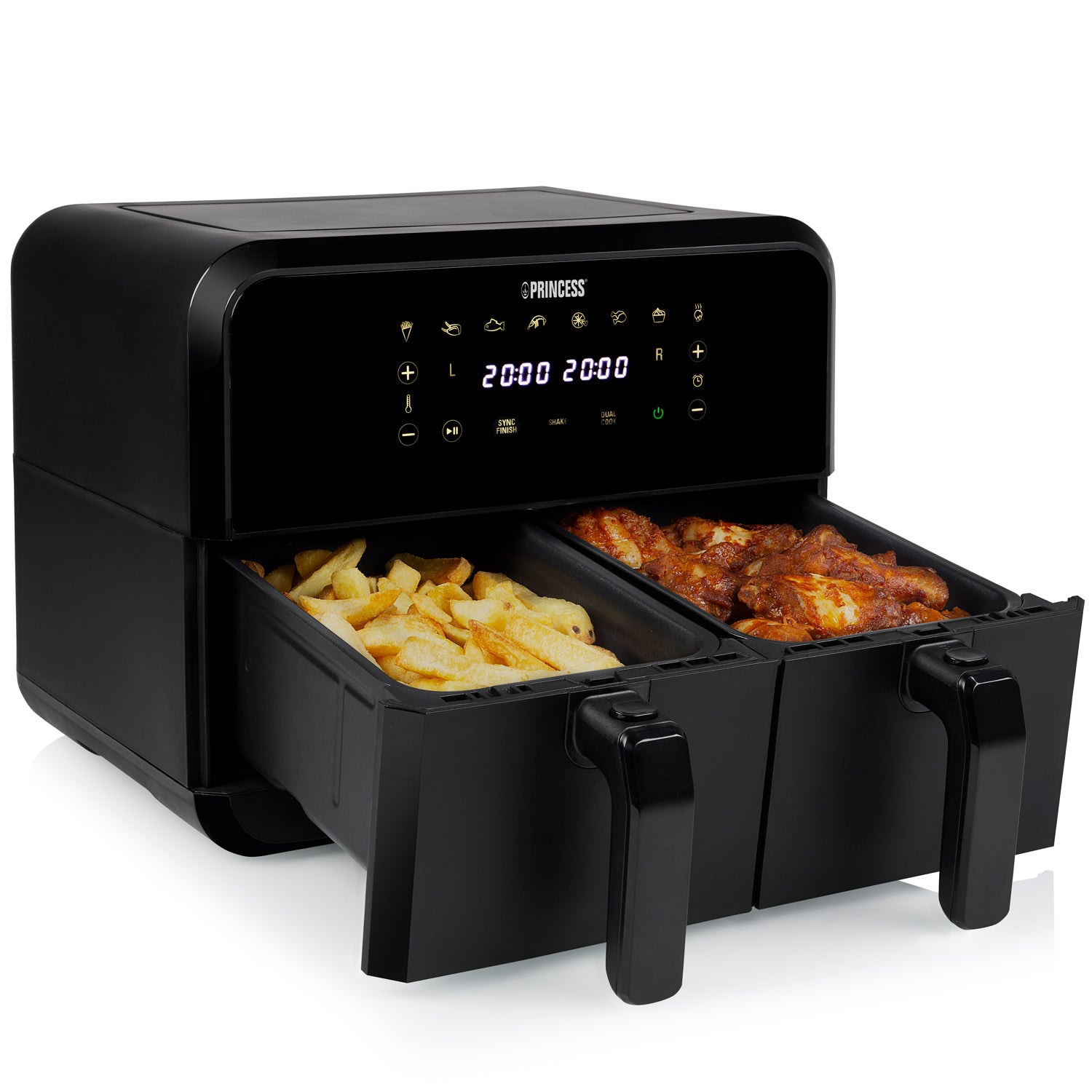 Princess Airfryer med dubbla korgar 2X4L 2400W - 182068