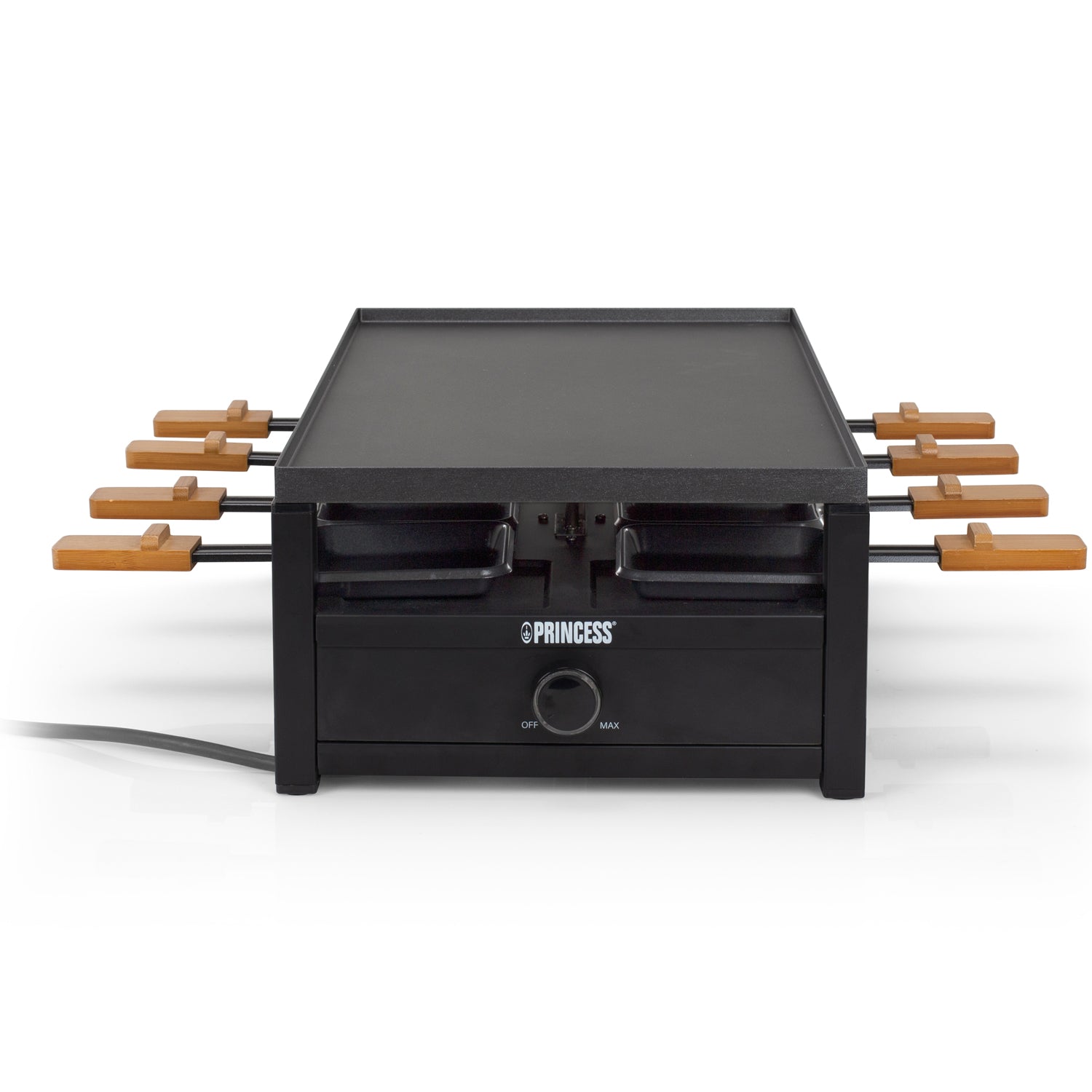 Princess Raclette 162655 Black Steel Raclette för 8pers.-Holykitchen