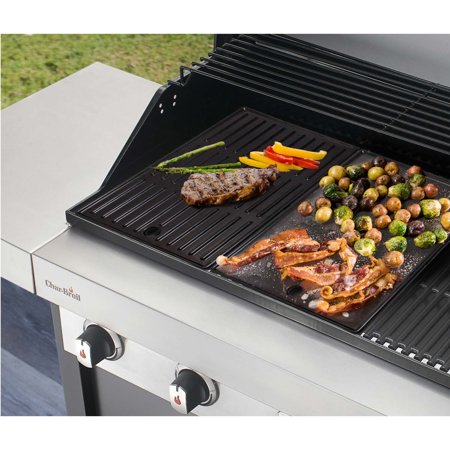 Char-Broil Stekplatta gjutjärn 43*26cm 140007-Holykitchen